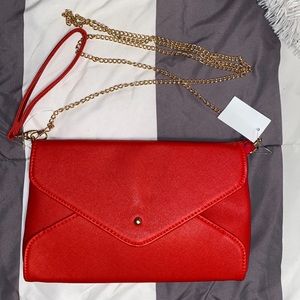 Charlotte Russe Red Clutch/Crossbody